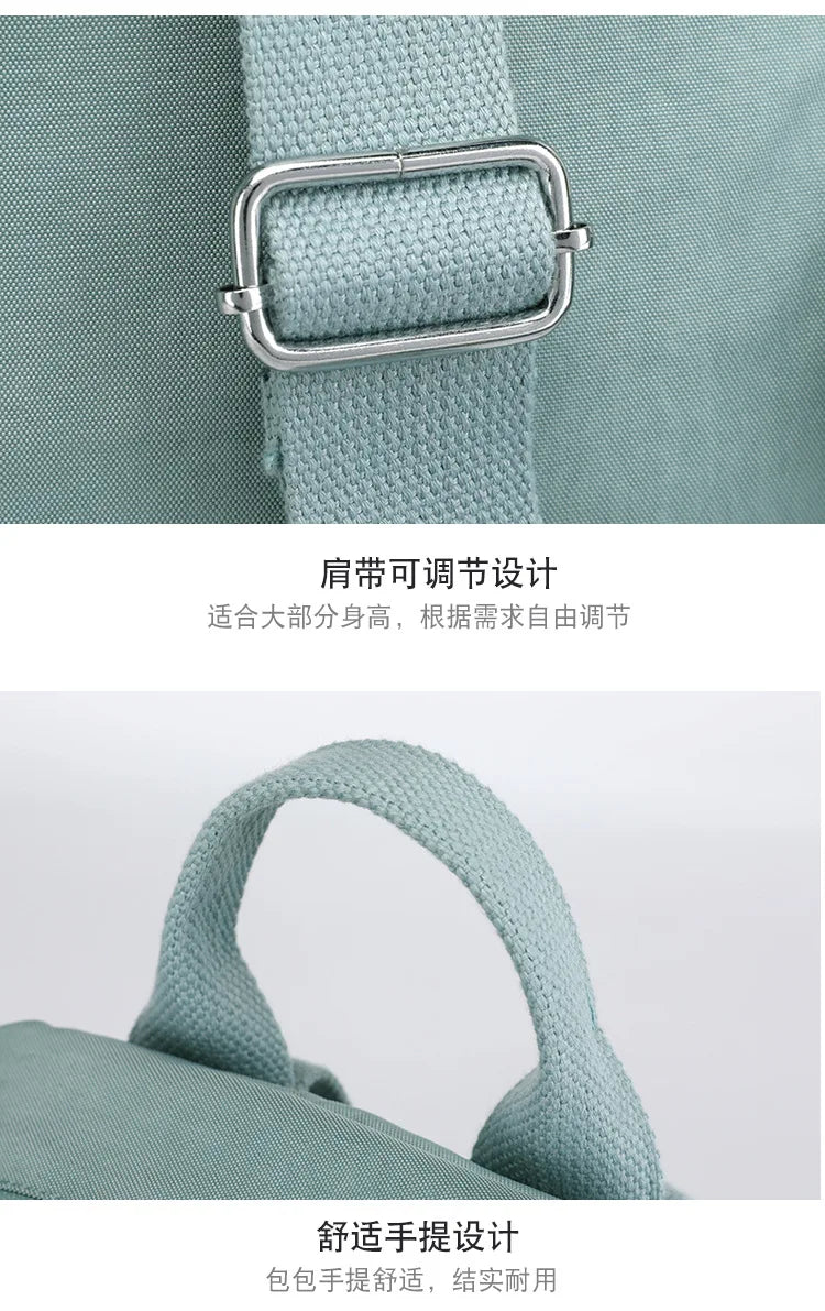 Women's Nylon Oxford Backpack | Stylish Small Rucksack