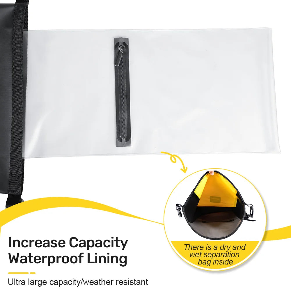 Waterproof Kayak Dry Bag | Large Swimming Backpack for Adventure