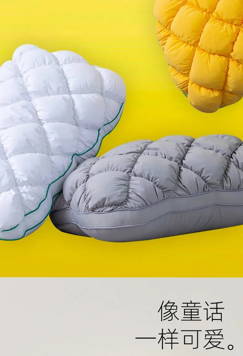 Soft Pineapple Bread Pillow | Fluffy Neck Support for Sleep