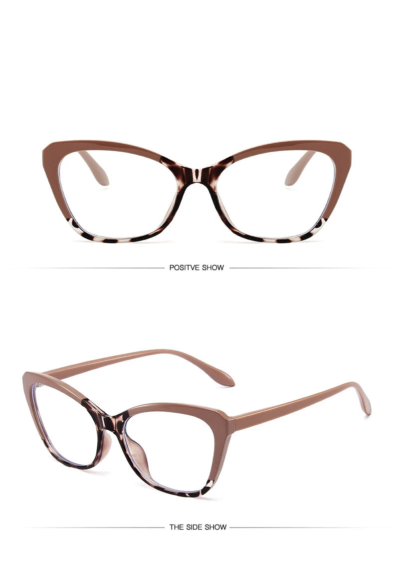 Trendy Cat Eye Blue Light Blocking Eyeglasses for Women