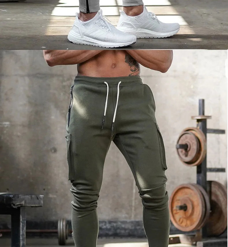 Men's Multi-Pocket Workout Training Pants | Stylish Jogging Sweatpants