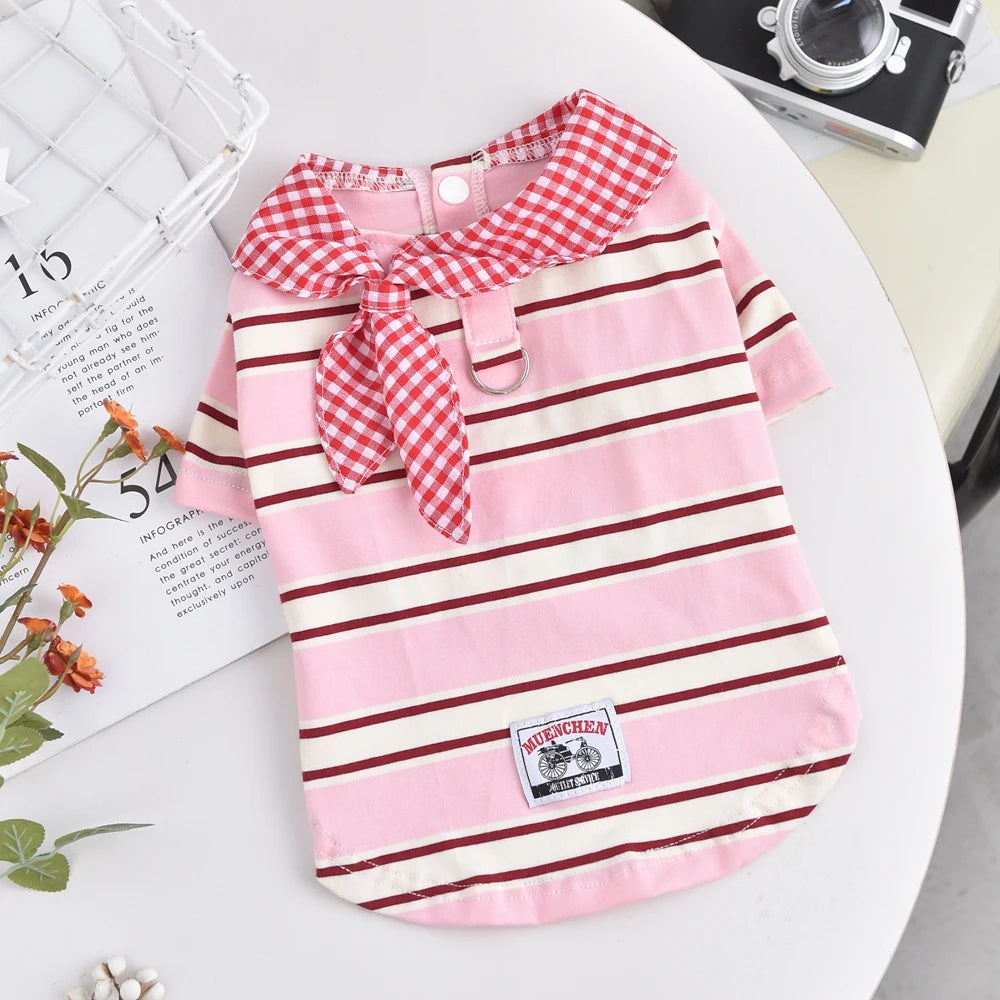 Stylish Spring Summer Pet Shirt for Small Dogs and Cats