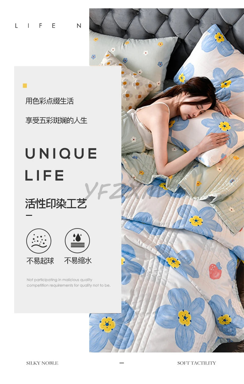 Lightweight Breathable Summer Quilt | Soft Comfortable Blanket