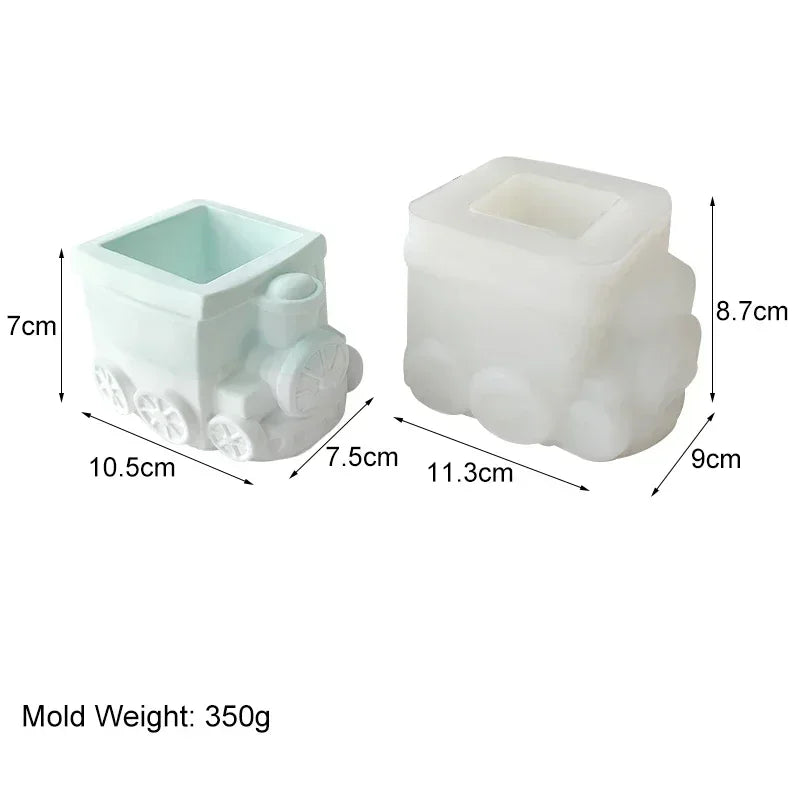 Creative Bus Flowerpot Mold for Unique Home Decor & Gardening