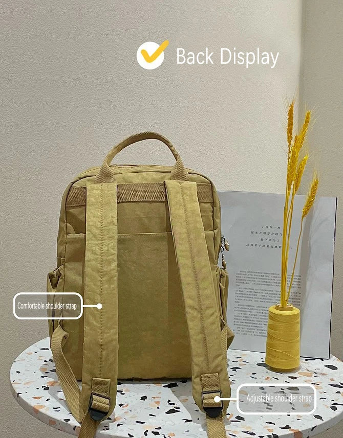 Stylish Multi-Pocket Waterproof Backpack for Women | Travel & School
