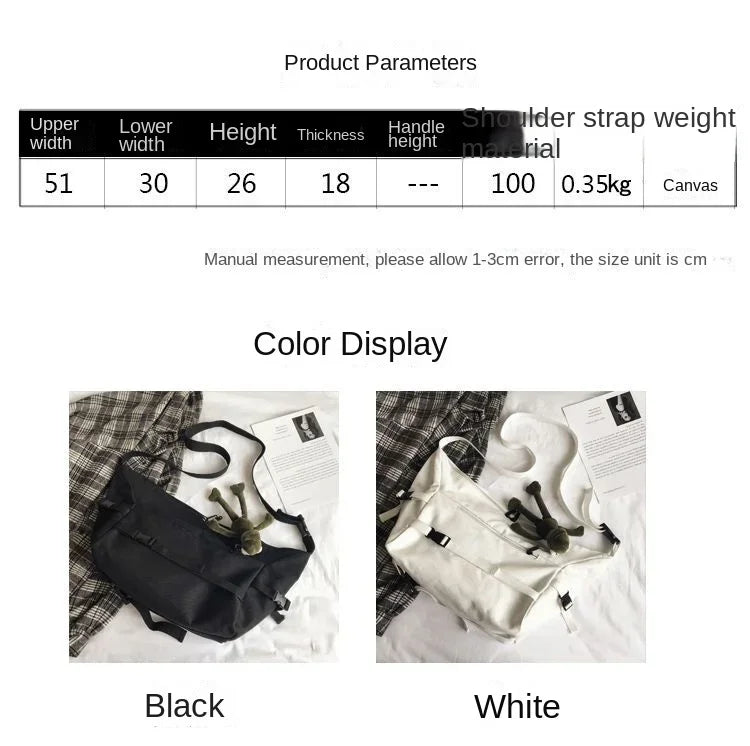 Stylish Canvas Messenger Bag | Versatile & Spacious Travel Companion
