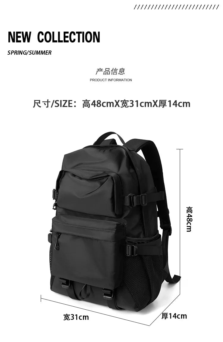 Functional Large Capacity Men's Backpack for Travel and School