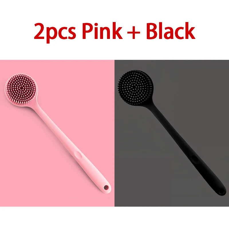 Silicone Shower Brush | Exfoliating Back Bath Brush for Smooth Skin