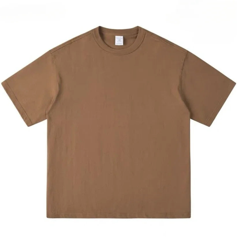 Men's Oversized Heavyweight T-Shirt | Casual Solid Color Tee