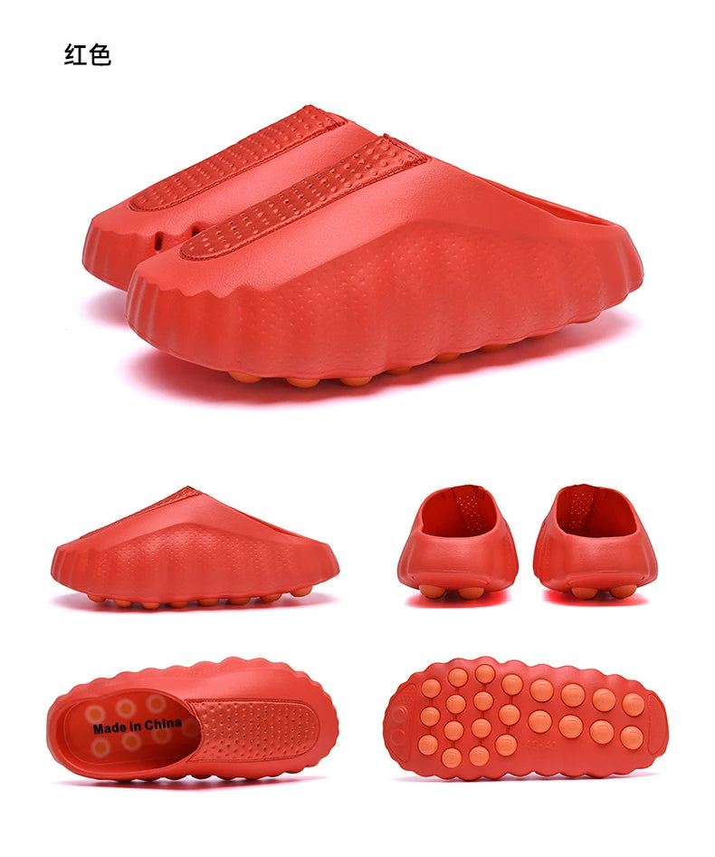 Comfortable Summer Couple Slippers | Massage Particles Slides