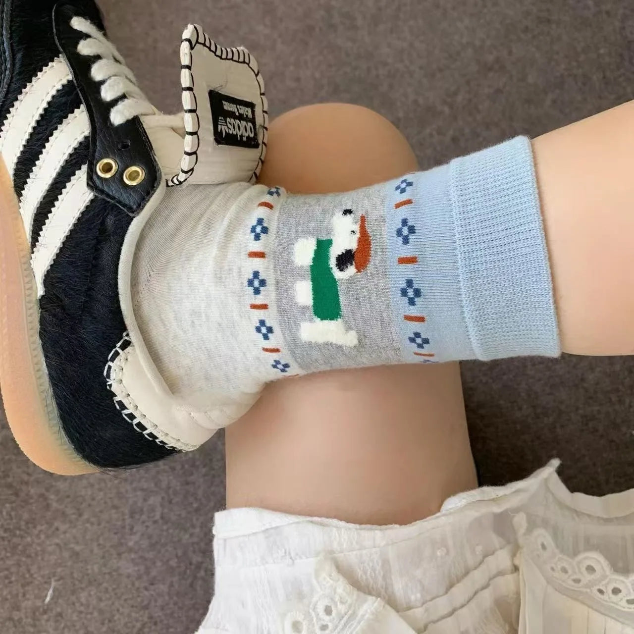 Cute Mid-Calf Socks with Adorable Kitten & Puppy Patterns