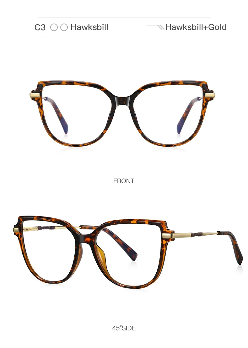Trendy Anti-Blue Light Prescription Glasses for Women