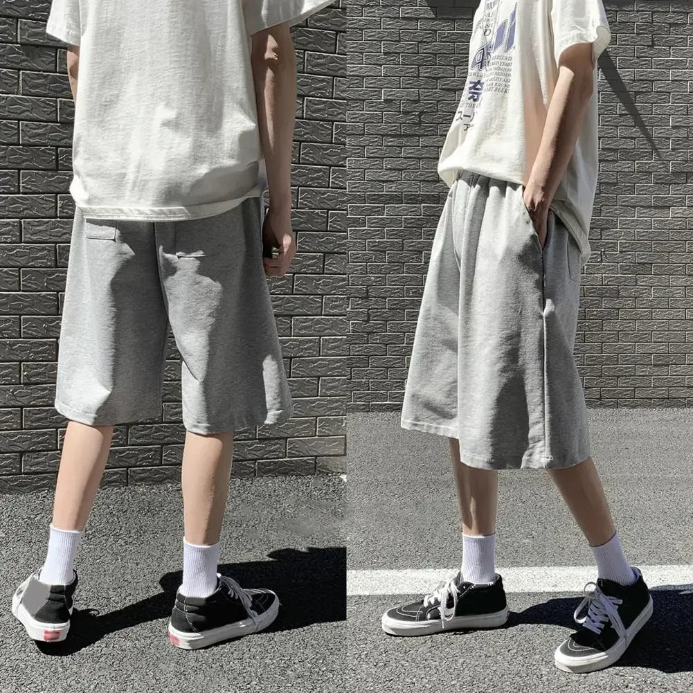 Men's Casual Baggy Sweatpants Shorts | Comfortable Knee-Length Joggers