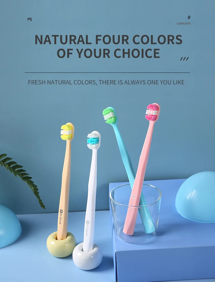 4 Soft Bristled Toothbrushes | Enhanced Oral Hygiene for Adults