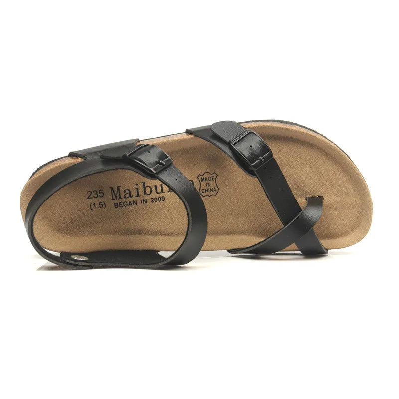 Fashion Casual Cork Sandals for Women | Summer Beach Gladiator Shoes