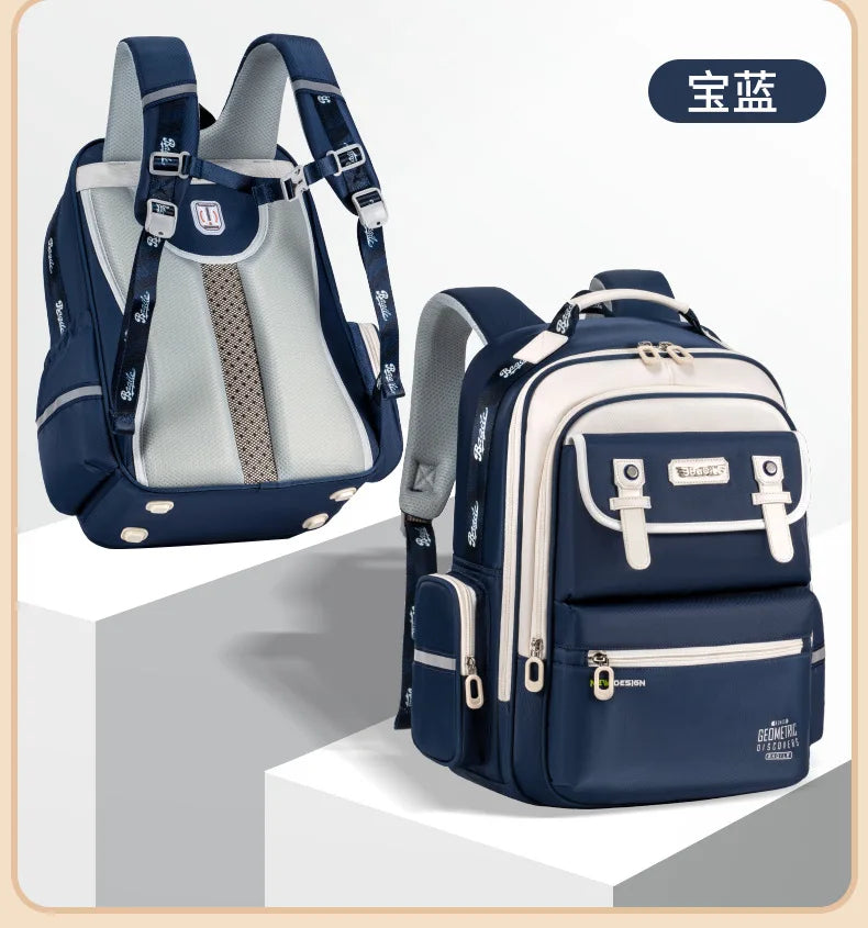 Kids Ergonomic Backpack with Spine Protection | Cloud-Design School Bag
