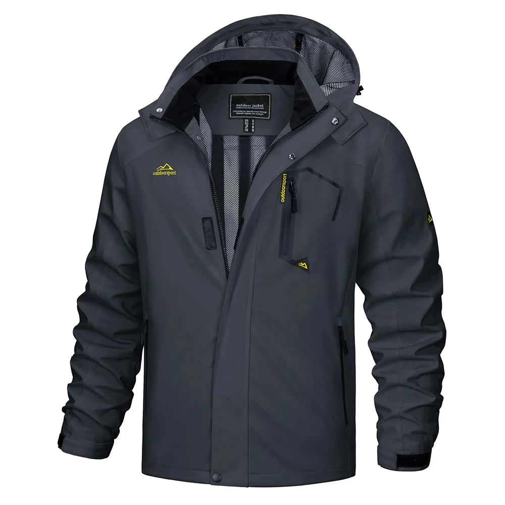 Chaqueta Impermeable Ligera para Hombre | Cortavientos Versátil para Exteriores