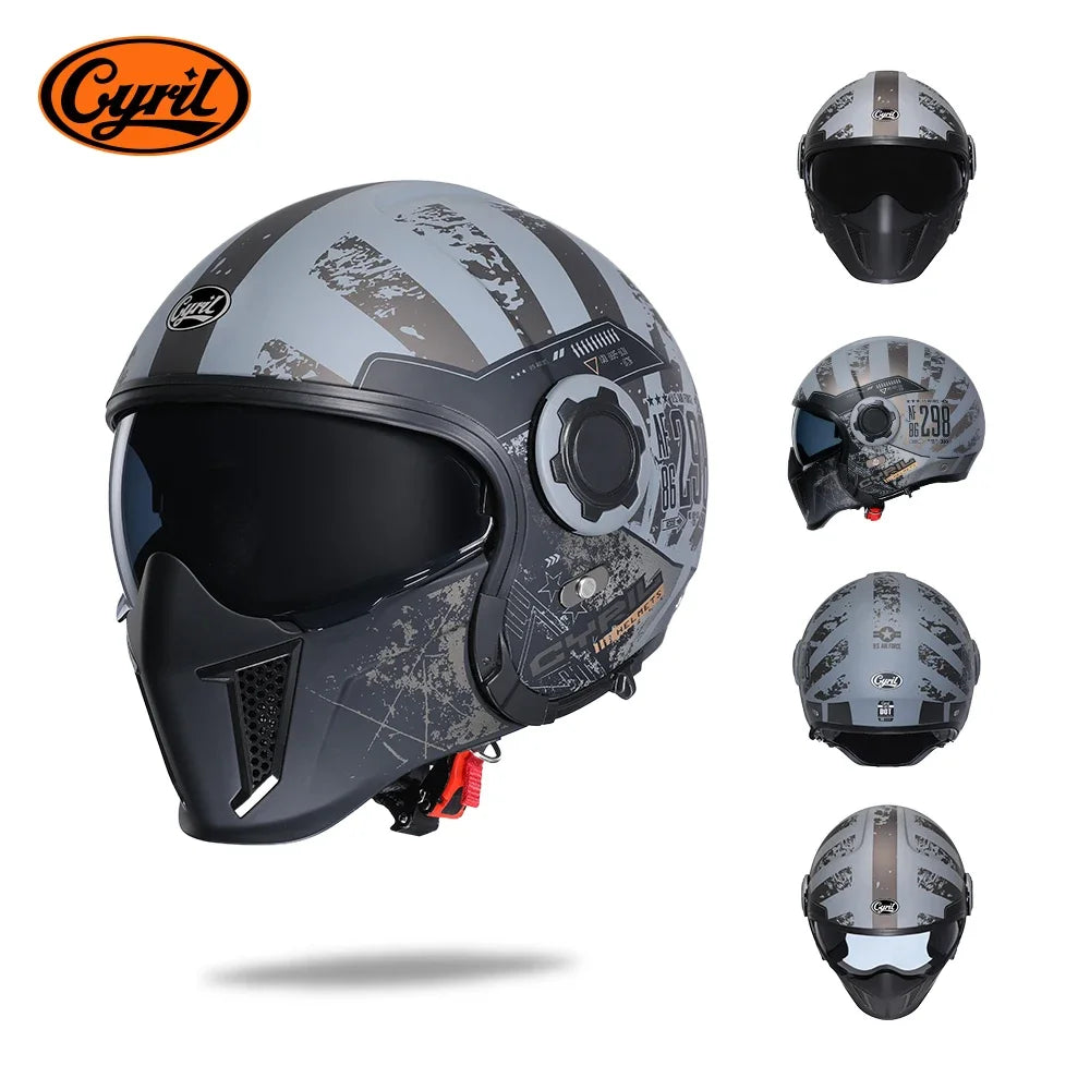 Lightweight Convertible Full Face Helmet for Electric Scooters