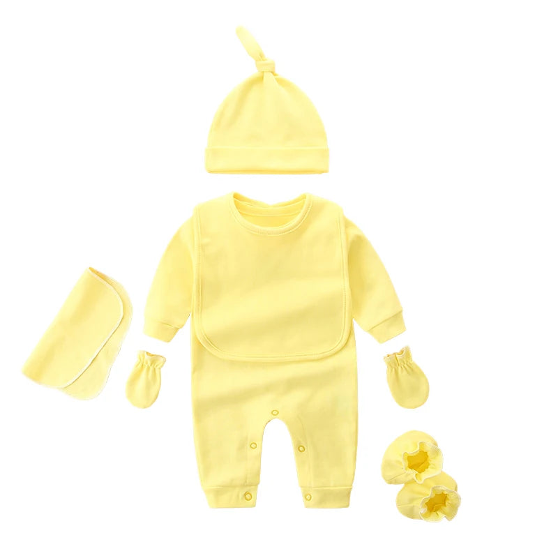 Set of Pure Cotton Clothes for Newborns | Ideal Full Moon Gift