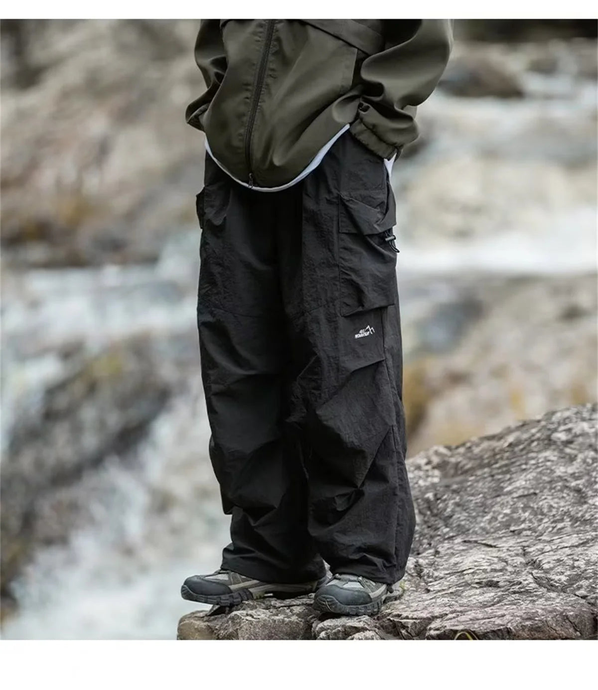 Men's Waterproof Hip Hop Cargo Pants | Stylish Casual Workwear