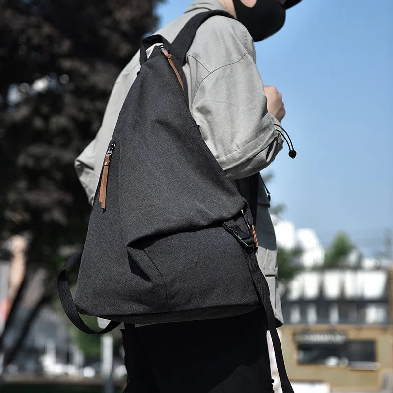 Large Capacity Canvas Backpack for Travel & Commute | Stylish & Versatile