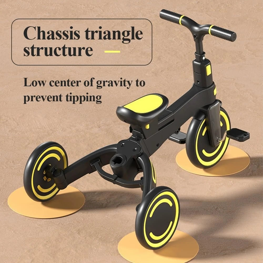 9-in-1 Convertible Push Tricycle for Toddlers | Safe & Lightweight
