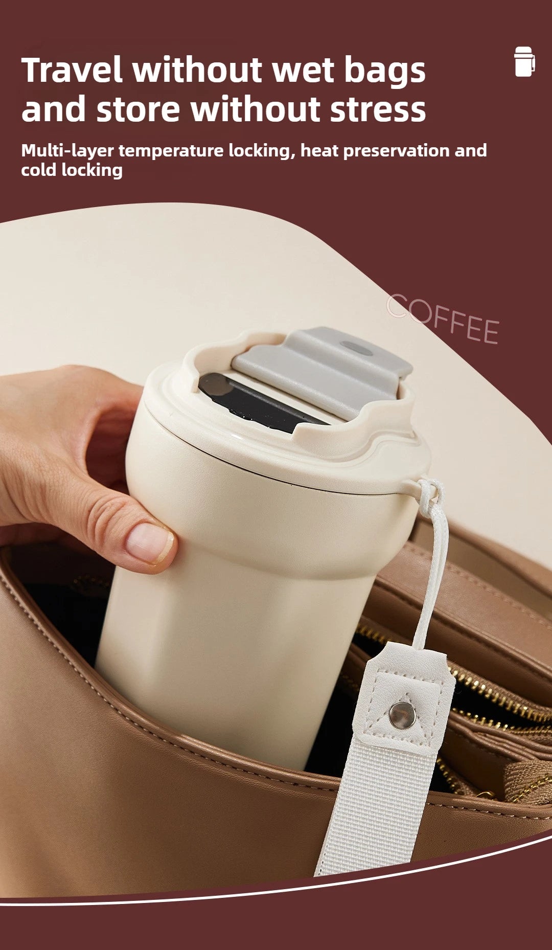 Vacuum Insulated Stainless Steel Travel Mug | Smart Temp Display