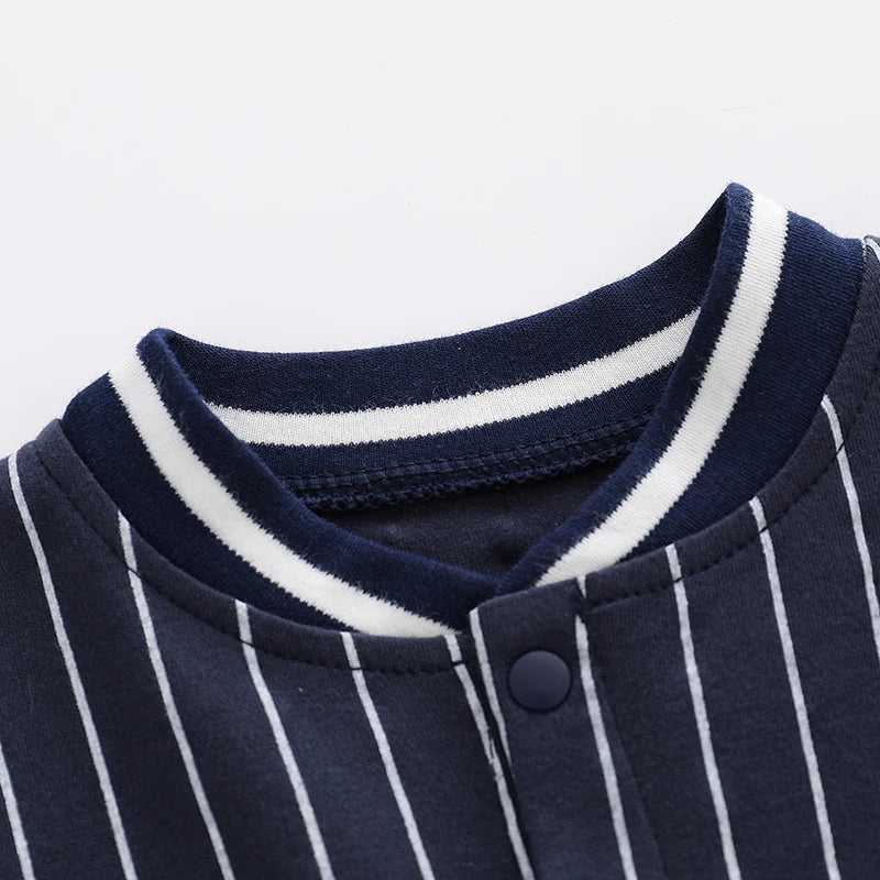 Baby Boy's Cotton Baseball Jumpsuit | Adorable Autumn Outfit