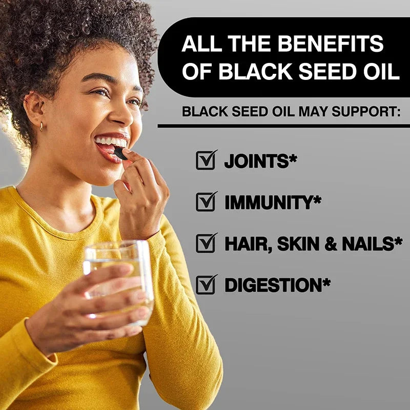 Black Seed Oil Capsules | Natural Immune, Joint & Skin Support