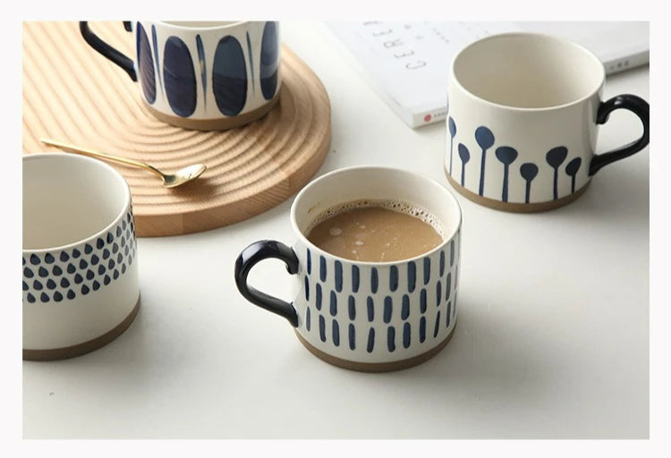 Taza de café de cerámica estilo japonés | Vajilla elegante para todos