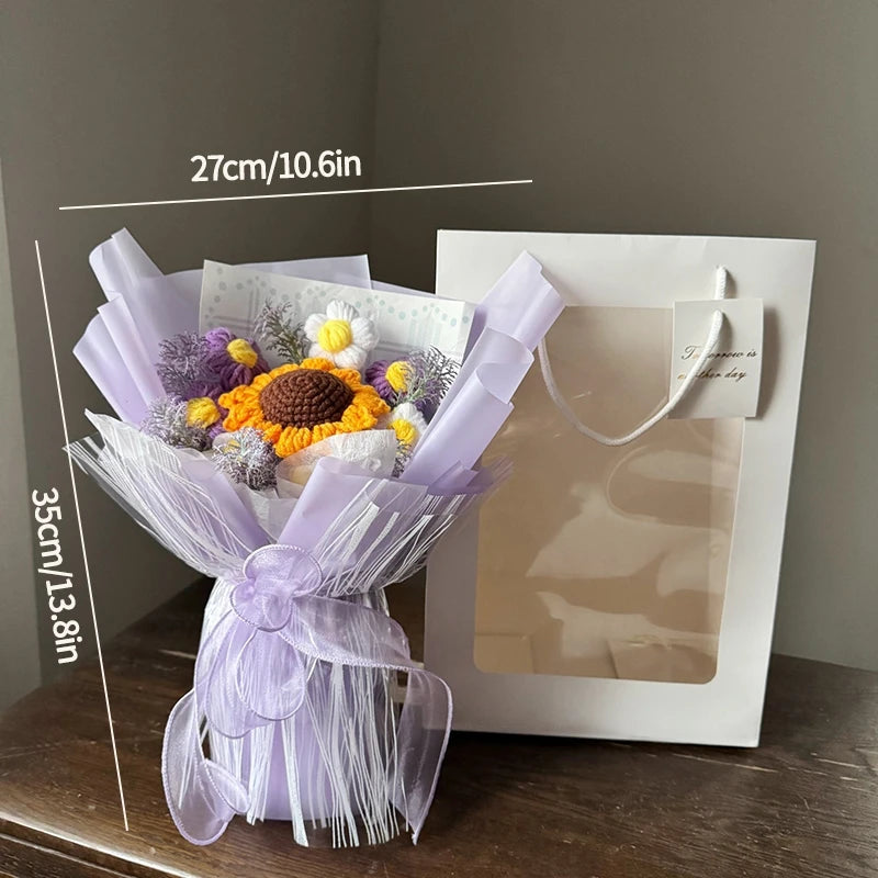 Ramo de flores de ganchillo hecho a mano | El regalo perfecto para cualquier ocasión