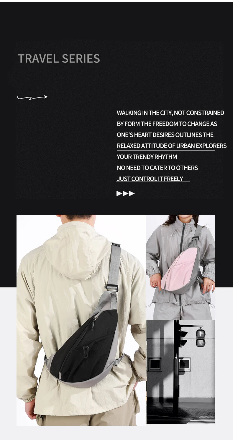 Versatile Outdoor Chest Bag | Large Capacity Sports Messenger Bag