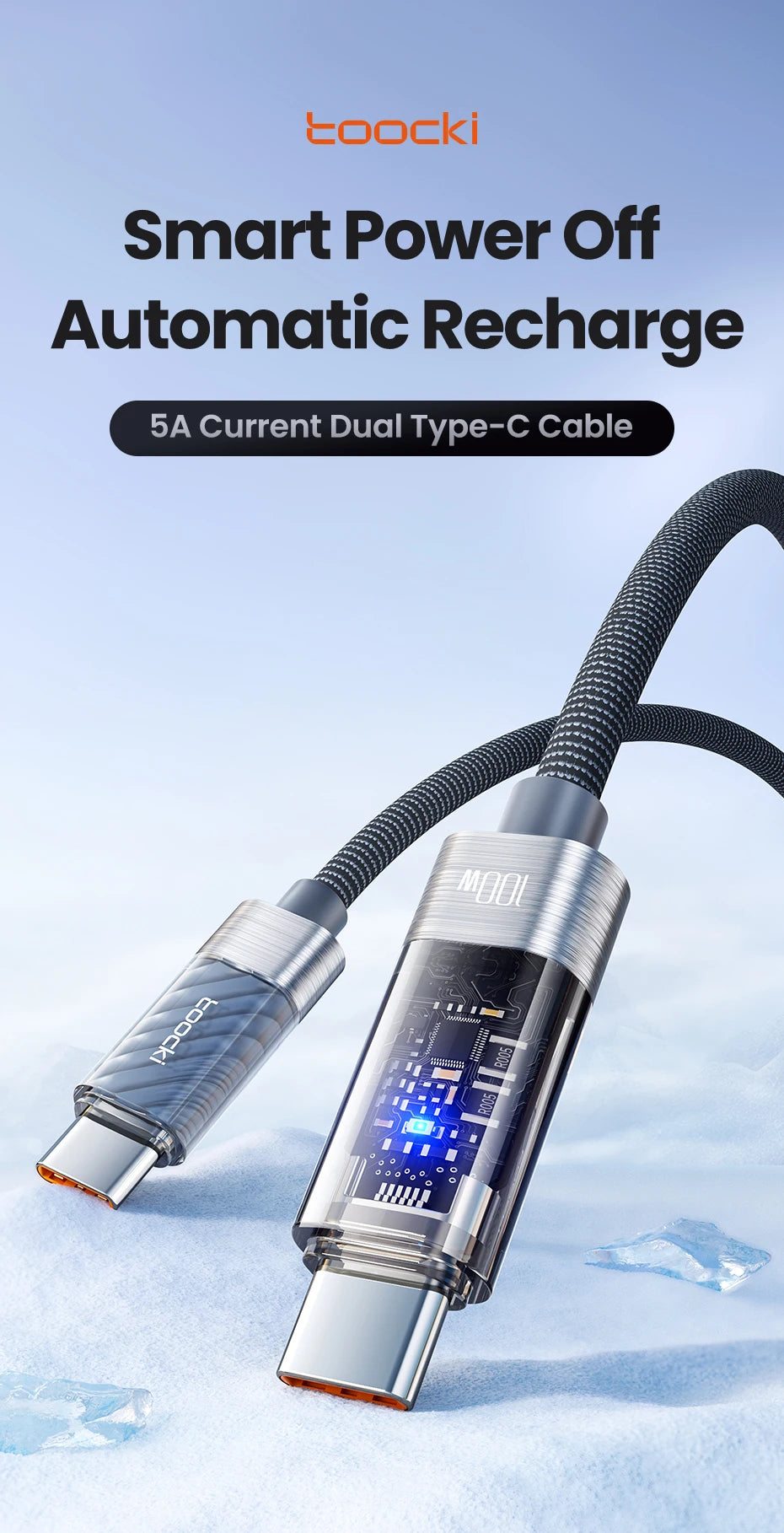 100W USB-C to USB-C Cable | Fast Charging & Data Transfer