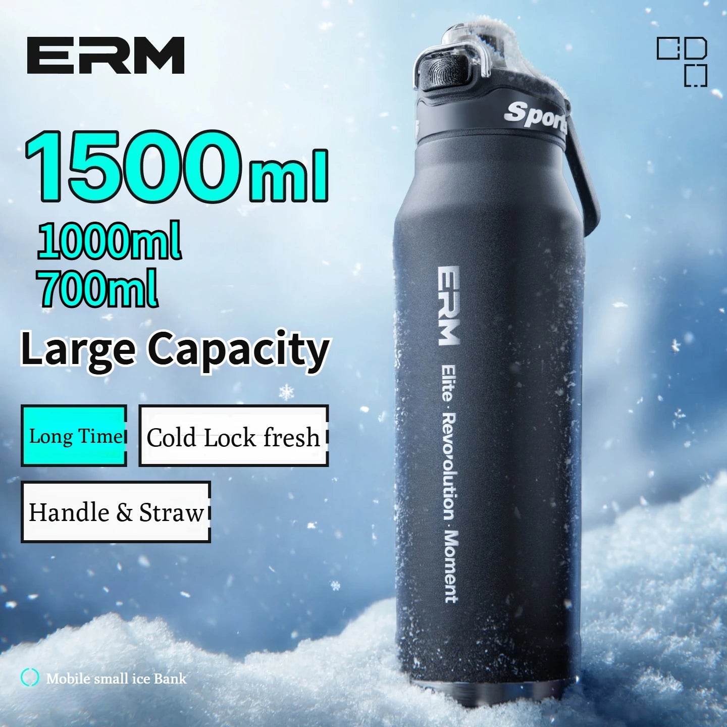 Insulated Stainless Steel Water Bottle | Perfect for Cycling & Sports