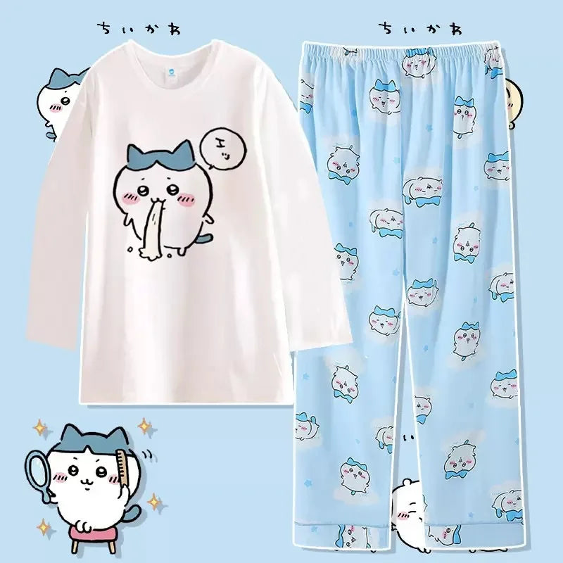 Cute Cartoon Pattern Summer Pajamas for Relaxed Comfort