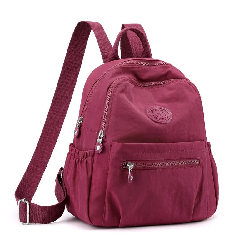 Women's Nylon Oxford Backpack | Stylish Small Rucksack