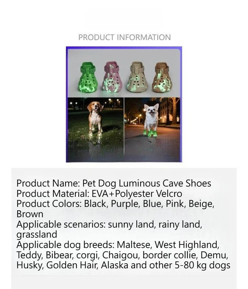 Breathable Non-Slip Dog Shoes | Summer Outdoor Pet Footwear