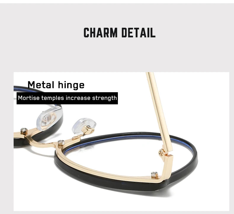 Stylish Anti-Blue Light Glasses | Round Metal Eyewear for All 2026