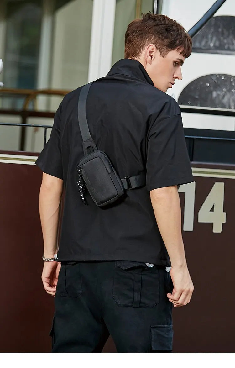 Trendy Men's Crossbody Bag | Stylish Diagonal Shoulder Backpack