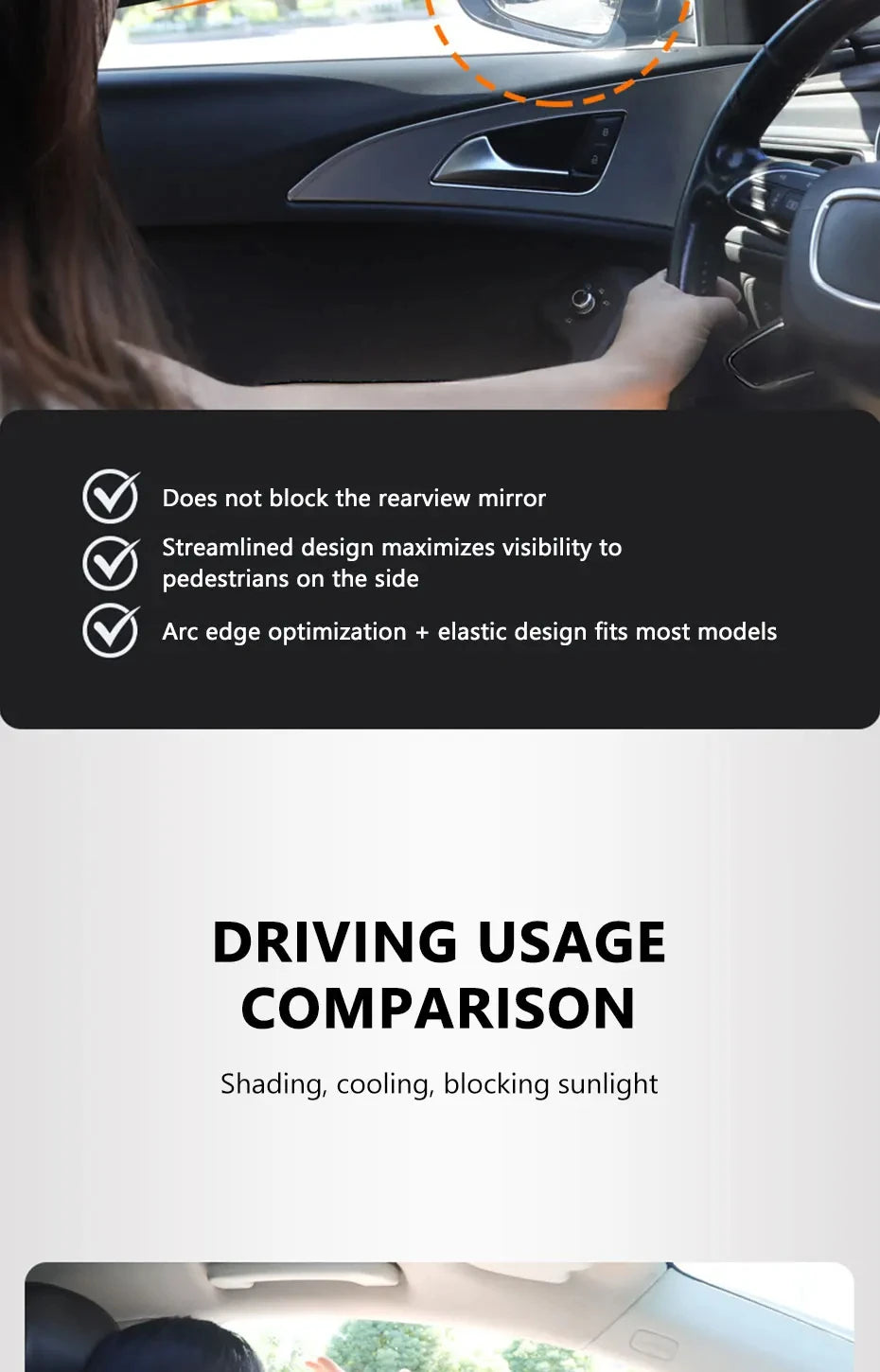 Electrostatic Sun Visor for Car Side Windows | UV Protection Cover