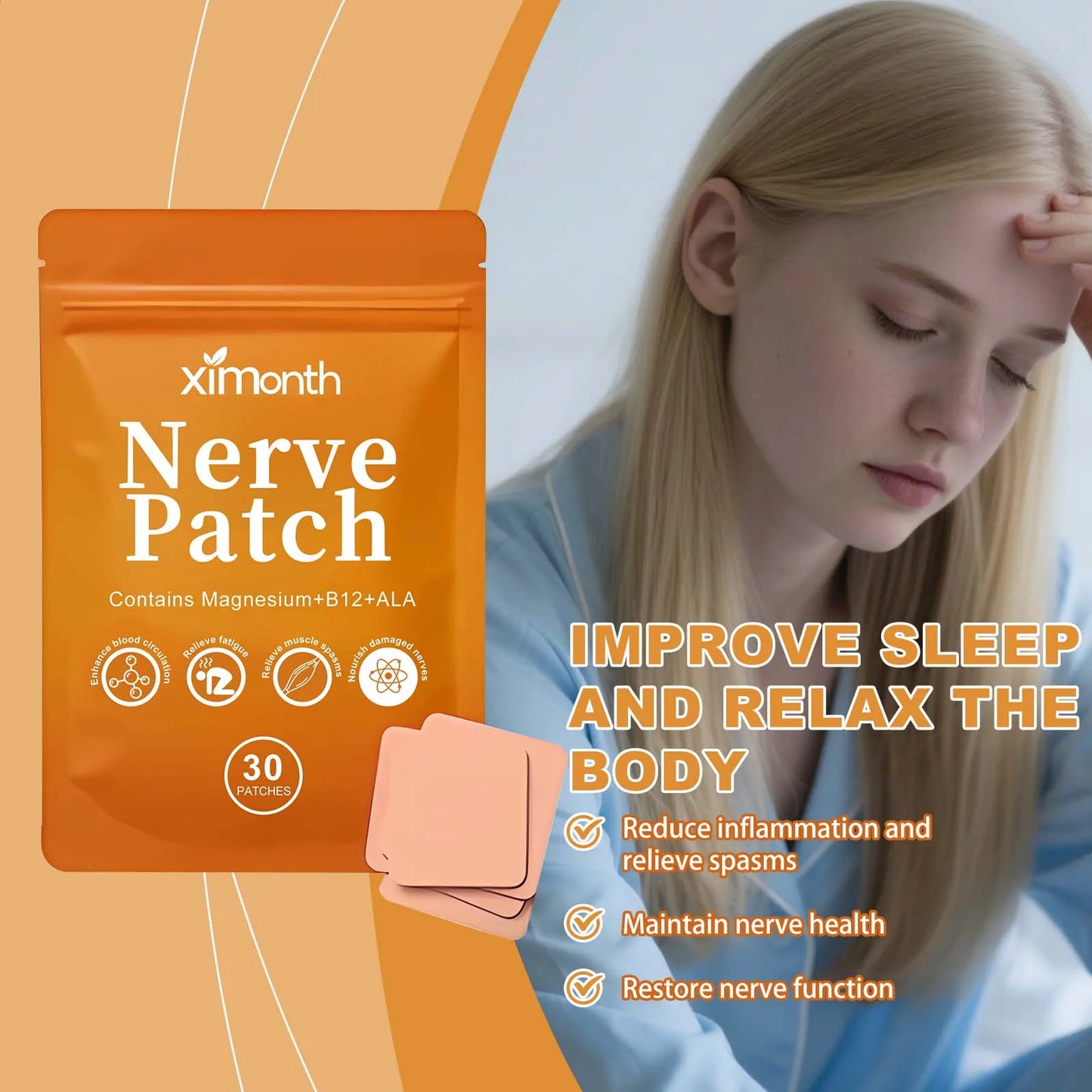 Stress Relief Sleep Aid Patch | Improve Sleep Quality & Reduce Anxiety