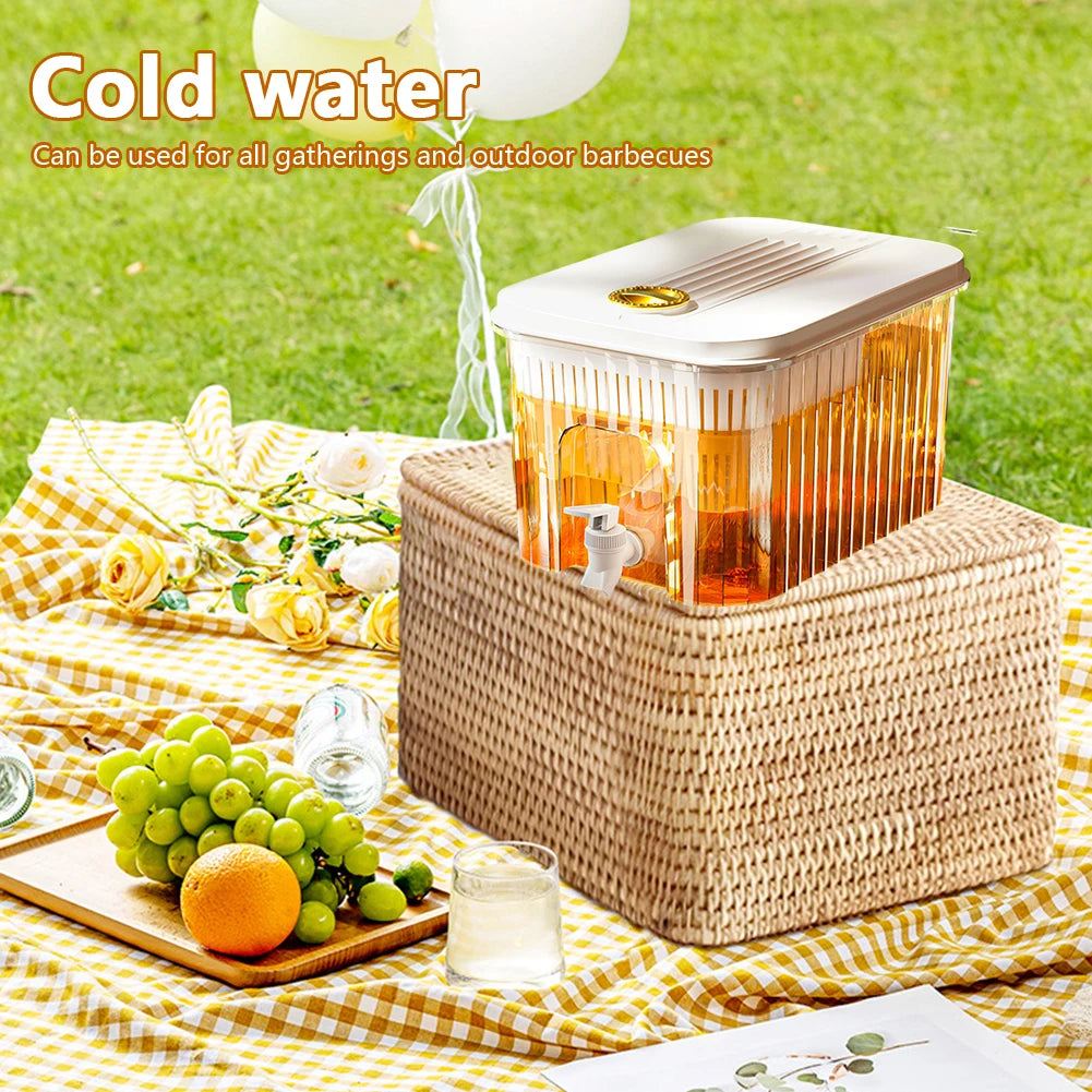 5L Cold Water Kettle with Faucet | Portable Juice Dispenser