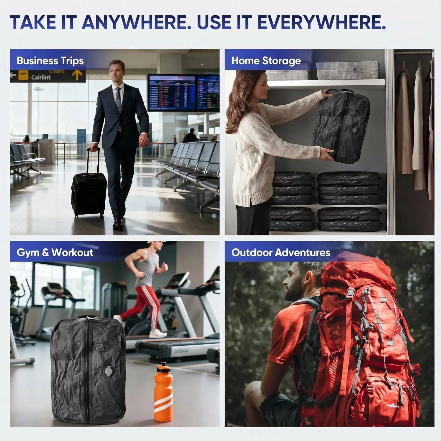Durable Waterproof Vacuum Storage Bags for Travel & Vacation Packing