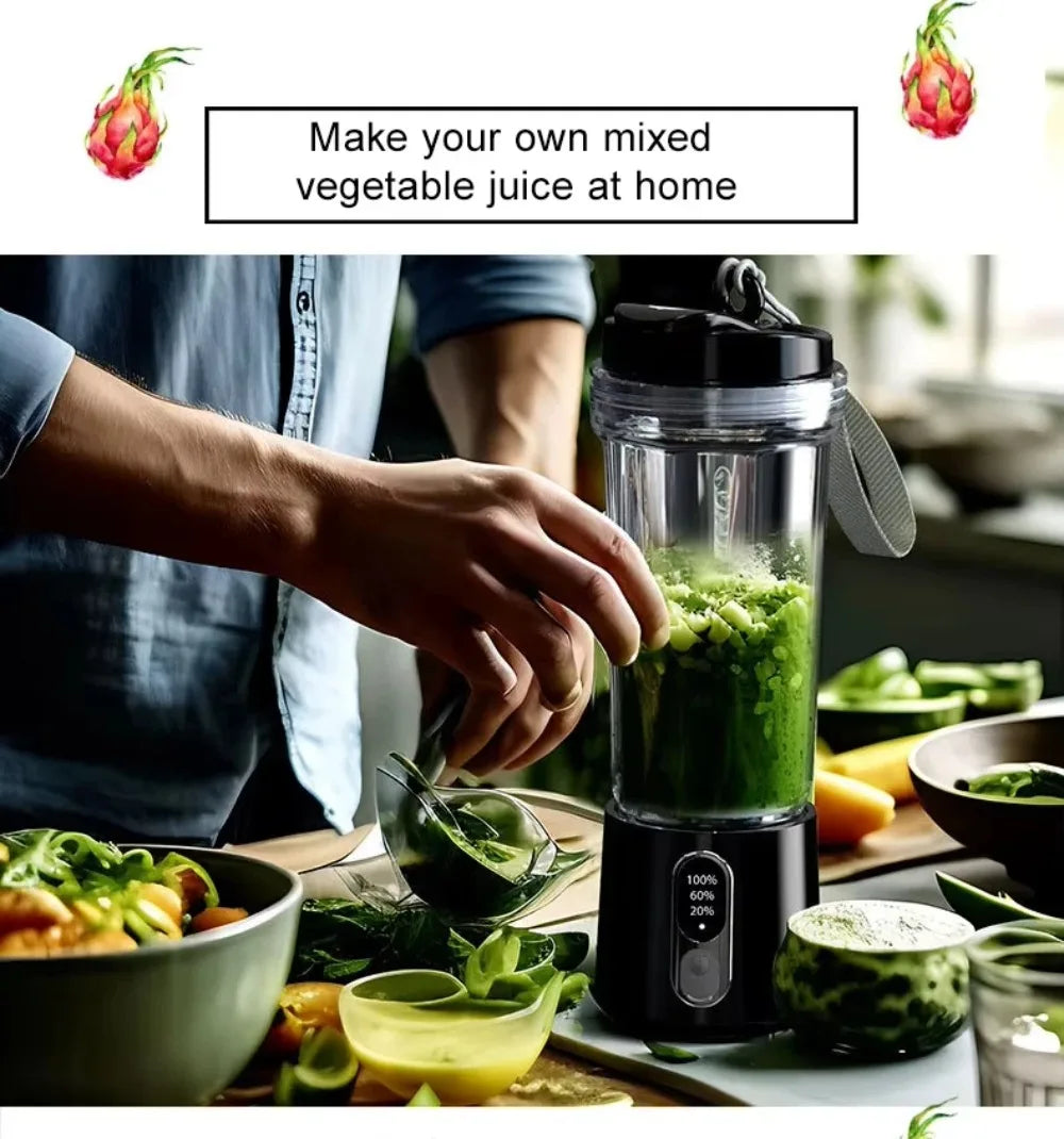 Portable 300W Juicer | USB Battery Blender for Fresh Smoothies