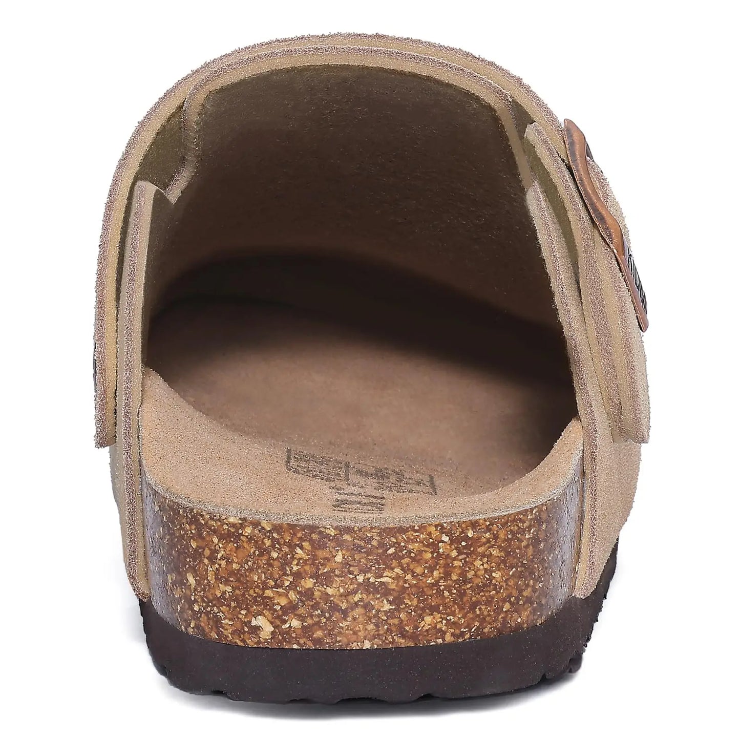 Women's Genuine Leather Clogs with Cork Footbed | Slip-On Comfort Slippers