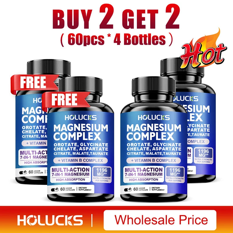 Magnesium Complex Supplements for Brain Health & Relaxation