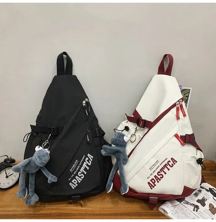 Outdoor Motorcycle Sport Travel Crossbody Bag Tactical Multifunction Waterproof Single Shoulder Backpack Unisex Casual Chest Bag