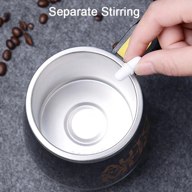 Taza eléctrica autoagitadora | Mezclador inteligente para café y leche