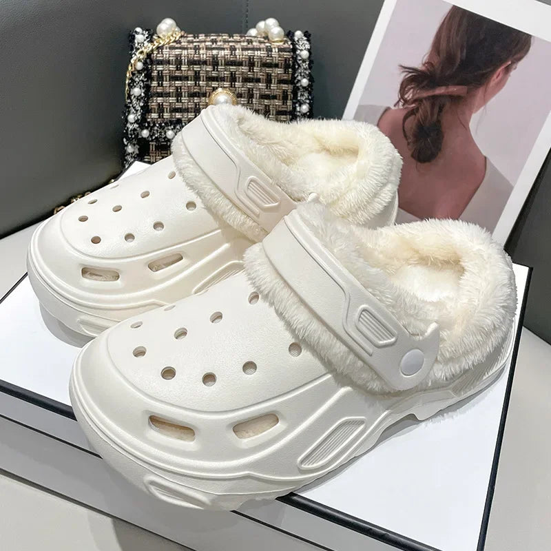 Women's Plush Corduroy Slippers | Cozy Warm Indoor Footwear