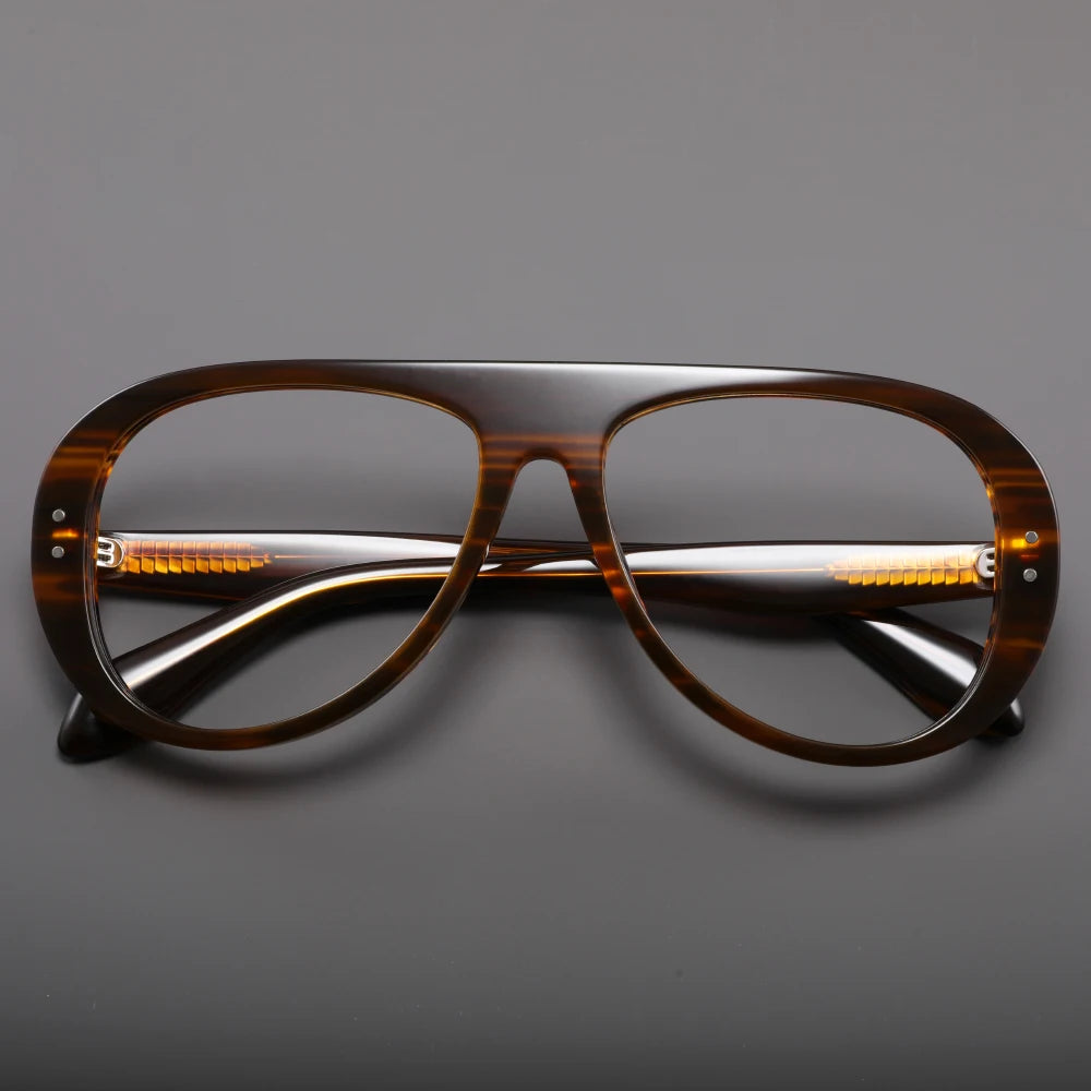 Trendy Acetate Pilot Optical Frames for Stylish Vision